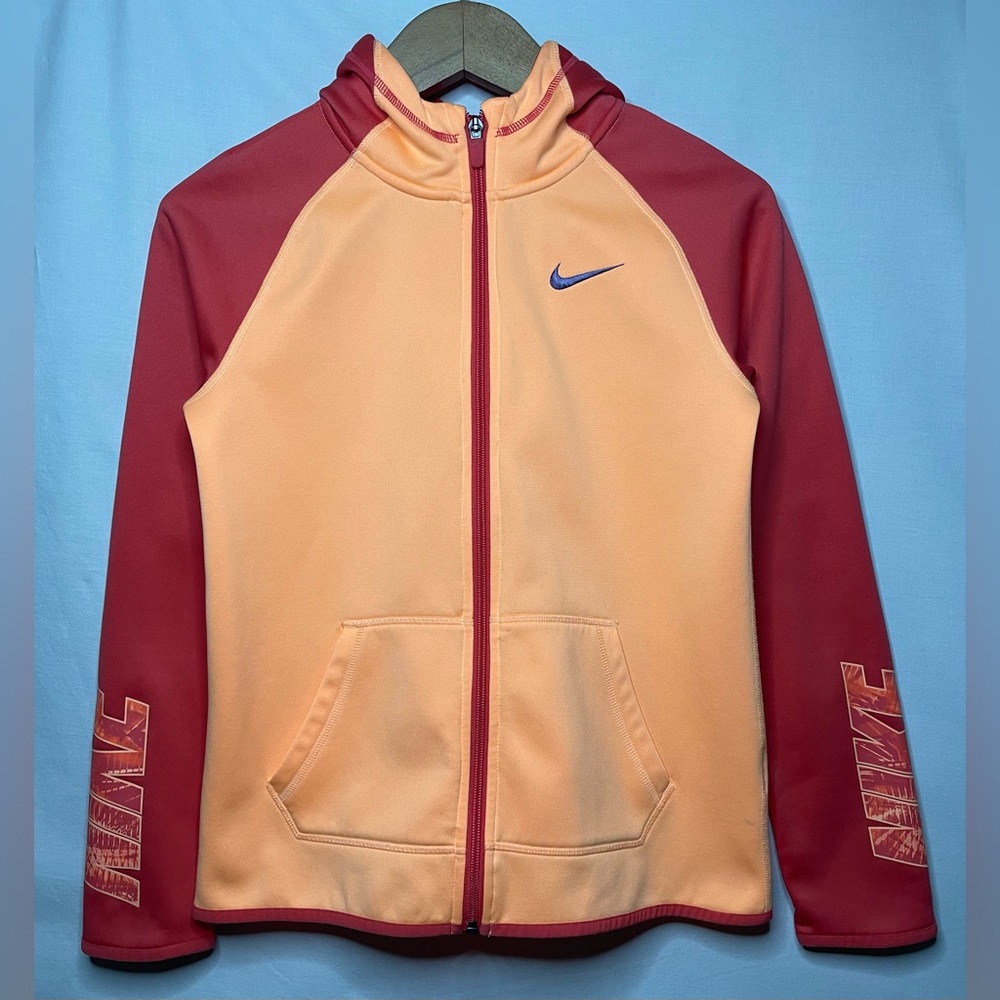 Nike Dri-FIT Peach Orange Zip Up Hoodie